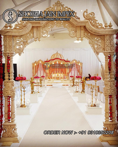 Arco temático blanco para exteriores para la entrada de bodas, reforzado con fibra, marca Shobha Jain Impex de Delhi, India. - Product Image 5