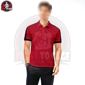 Camisetas Polo Casuales para Hombre, Diseño Único, Personalizadas, Lavables a Máquina, Transpirables, Ajuste Inteligente, Rojo y Negro 2026, MOQ Bajo - Product Image 6