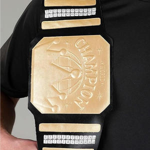 Lightweight Breathable High Quality Championship Boxing <b>Belt</b> <b>Gold</b> Plated Leather Durable Custom Logo MMA Fighting Trophy Custom - Product Image 5