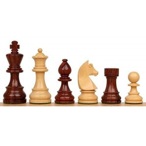 Pièces d'échecs en bois lestées de qualité supérieure, fabriquées à la main, ensemble Staunton, roi de 95 mm, cavalier en bois, pièces d'échecs de tournoi, vente en gros - Product Image 1