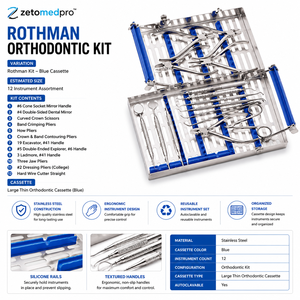 ชุดเครื่องมือทันตกรรมสำหรับใช้ในการจัดฟันแบบ Rothman พร้อมตลับเทป OEM - Product Image 6