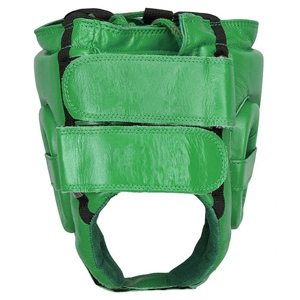 Protège-tête de boxe en cuir PU vert sur mesure avec logo personnalisé, durable et protecteur, ajustement confortable RL-HG-65 - Product Image 2