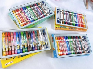 Private Label 18pcs Non Toxic Silky <b>Crayons</b> Customized Quality Multicolor <b>Wax</b> Lumber <b>Crayon</b> Set Mass Production Bulk - Product Image 4