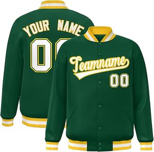 Veste universitaire personnalisée OEM avec corps en mélange de laine de qualité supérieure, manches en cuir, broderie du logo de l'équipe, veste de style universitaire, vente en gros - Product Image 1