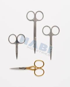 กรรไกรตัดเย็บงานฝีมือใบมีดคมเคลือบสีดำ กรรไกรตัดด้ายสแตนเลส เครื่องมือสีตามสั่ง สำหรับตกแต่งเล็บ - Product Image 5