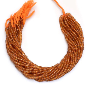 Perles facettées rondes en citrine naturelle de 4 mm à 5 mm, qualité AAA+, couleur miel, pierres semi-précieuses, coupées à la main, pour la création de bijoux - Product Image 3