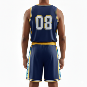 2026 Hot Selling New Style Basketball Uniforms Custom Design Sublimation Basketball Uniform Men Jersey Basketball Wear Set - Product Image 5