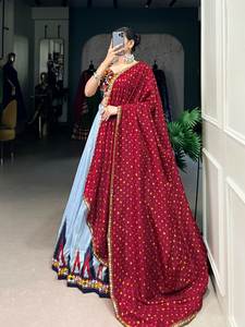 Navratri กระจกดั้งเดิมสำหรับเจ้าสาวหรือเด็กผู้หญิง, อุปกรณ์ตกแต่งงานเฉลิมฉลองแบบมีสีสันสดใส - Product Image 6