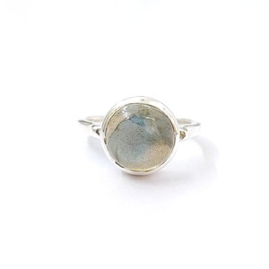 <b>Labradorite</b> Moissanite <b>Ring</b> 3.1 Grams Elegant and Unique Jewelry Accessory - Product Image 1