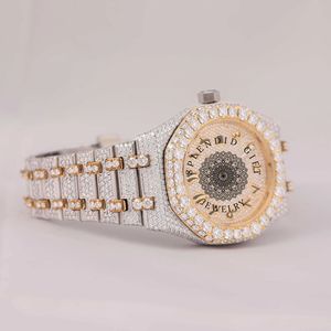 นาฬิกาข้อมือหรูหรา Speed Gift Jewelry ประดับเพชรโมอิสซาไนต์ ระบบอนาล็อก ควอตซ์ ETA Movement ขนาด 28 มม. กระจกแซฟไฟร์ กันน้ำ 10 เมตร พร้อมฟังก์ชั่นวัน/วันที่ สำหรับผู้ชาย - Product Image 6