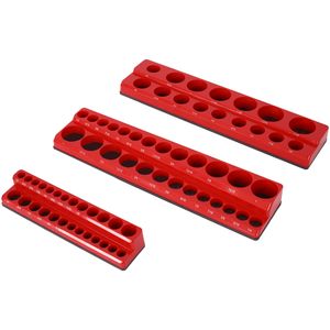 Organizzatori Magnetici per Bussole SAE a 3 Pezzi, Neri, Porta Bussole B, Essenziali per l'Organizzazione delle Cassette degli Attrezzi e un Spazio di Lavoro Efficiente - Product Image 1
