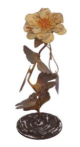 Handmade Iron Art Decor <b>Wall</b> <b>Mount</b> Flower Pot for Home Office and <b>Dining</b> Room <b>Table</b> Decor Outdoor Use - Product Image 6