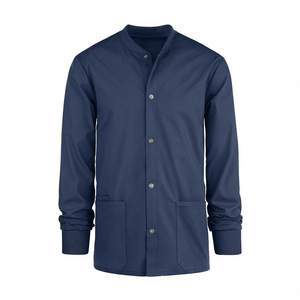 Blouse de travail à manches longues unisexe, design tendance, pour médecins et infirmières, plusieurs modèles disponibles. - Product Image 1