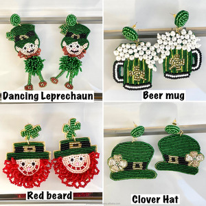 Trendy Bohemian Flower Pattern Party Jewelry Seed <b>Bead</b> Drop Earrings Handmade Statement Beaded Accessory <b>Colorful</b> Funky Gift - Product Image 2