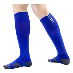 Chaussettes de sport OEM à compression, hauteur genou, motif uni, antidérapantes, en nylon, unisexe, couleurs personnalisables, par paire - Product Image 4