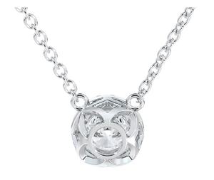 Conjunto de colgante de diamante con Halo, joyería de oro de 18 k, Diamante cultivado en laboratorio, certificado IGI, CVD y Diamante pulido HPHT - Product Image 3