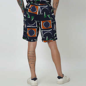 Shorts de Playa para Hombre, Estilo Urbano, Ecológicos, Negros, Casuales, de Verano, para Surf y Natación, con Cintura Elástica - Product Image 3