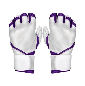 Men's Full Finger Leather Baseball Gloves Waterproof Insulated Non-Slip Gel Palm Left-Handed Right-Throw Adjustable Wrist <b>Strap</b> - Product Image 2