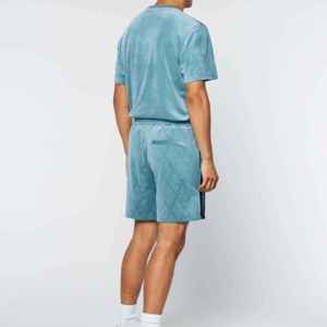 Nouveau design, couleurs et logo personnalisés, shorts en velours pour homme, décontractés, respirants et à séchage rapide. - Product Image 4