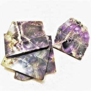 Wholesale <b>Coasters</b> Amethyst Blue Slice Quartz Natural Shape Feng Shui For Table Tea Cup Souvenir Rocks Minerals Slice - Product Image 2