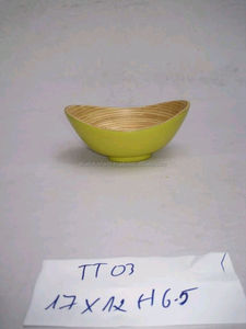 El más vendido 2024 Blue Lotus Viet Nam Eco Hot Item Juego de cuencos de bambú de madera Premium Juego de platos de cerámica para servir - Product Image 4