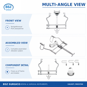เครื่องมือผ่าตัด BSZ SURGICO รุ่น BSZ-BB-037 แบบ Central Blade Retractor ปรับความสูงได้ พร้อมคันโยกล็อคแน่นหนา ได้รับการรับรองมาตรฐาน CE รับประกัน 1 ปี - Product Image 2