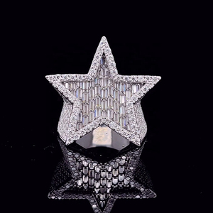 Anneaux en argent sterling 925 certifiés IGI, diamant cultivé en laboratoire CVD HPHT, anneau en or blanc 14 carats, anneau de fête pour femme et homme - Product Image 4