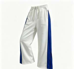 Custom Heavyweight Sweatpants Men Loose Fit <b>Baggy</b> Sweat Pants OEM Logo Print Plain <b>Jogger</b> Sweatpants Wide Leg Pants YKK Zipper - Product Image 2