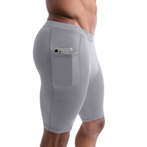 Shorts de course pour hommes grande taille, écologiques, amincissants, à compression, séchage rapide, respirants, pour la gym et le sport – Vente en gros - Product Image 4