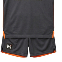Conjunto de Uniforme de Fútbol Personalizado con Impresión por Transferencia de Calor, 100% Poliéster, Transpirable, Tallas Grandes, Alta Resistencia del Color, Absorbe la Humedad, UPF 50+