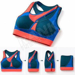 Seamless Comfortable Fitness Wear Women Sports <b>Bra</b> Quick Dry Running <b>Stretch</b> Fabric Activewear Women Sports <b>Bra</b> - Product Image 6