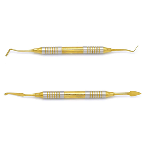 Kit de Instrumentos Dentales de Acero Inoxidable Color Dorado, Manual, de 6 Piezas, para Rellenos y Limpieza Dental, Shuja Surgico - Product Image 2