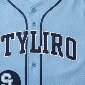 Camiseta de Béisbol Personalizable al por Mayor, Ropa Deportiva de Poliéster Sublimado OEM, Impresión de Nombres, Bordado Suave, Personalización Económica - Product Image 5