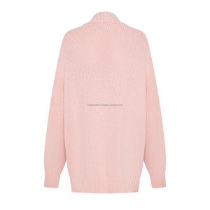 Best quality New Arrival Fall Winter Casual <b>Long</b> Sleeve Solid Color Knitted <b>Cardigan</b> Sweater <b>for</b> Women - Product Image 3