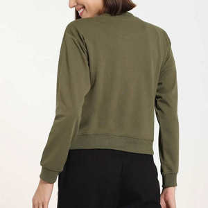 Sudadera Oversize para Mujer con Hombros Caídos, Manga Larga, Diseño Básico Liso, Ajuste Holgado, Estilo Casual - Product Image 3