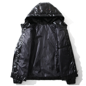 Veste matelassée pour homme avec logo personnalisé, personnalisation de marque privée disponible, streetwear d'hiver moderne - Product Image 5