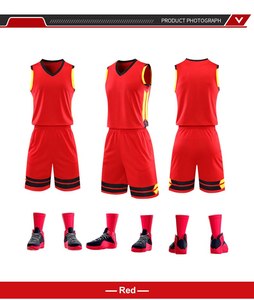 Ensemble de maillot de basket sans manches personnalisable avec short à taille élastique pour adultes unisexe, séchage rapide, évacuation de l'humidité, polyester - Product Image 4