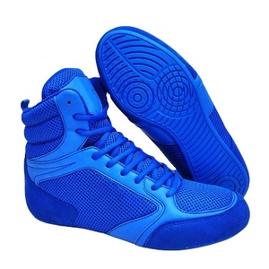 Meilleur Prix Chaussures de Boxe Montantes Personnalisables avec Logo pour Hommes, Légères, Respirantes, en Maille, Bottes de Lutte Professionnelles OEM pour Entraînement de Combat - Product Image 1