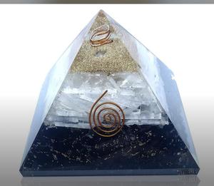 Pirámide de Orgón de Piedras Preciosas Hecha a Mano, Escultura de Cristal Pulido para Meditación, Decoración Feng Shui, Regalo - Product Image 5