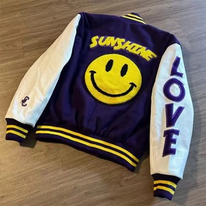 Custom <b>Varsity</b> <b>Jackets</b> With Sleeves Letterman <b>Jacket</b> Wholesale Blank 2026 <b>Boys</b> <b>varsity</b> Baseball <b>Jacket</b> With Embroidery unisex - Product Image 2