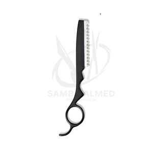 Professional <b>Single</b> <b>Blade</b> Hair <b>Razor</b> With Finger Ring For Barber Shop Use Stainless Steel <b>Blade</b> Plastic Handle - Product Image 3