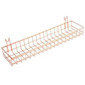 Cesta colgante de metal estilo antiguo para almacenamiento rústico en el hogar y organización decorativa de pared - Product Image 1