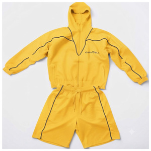 Ensemble de survêtement unisexe personnalisé OEM, coupe-vent et pantalon imperméables et respirants pour la course et la gym - Product Image 6