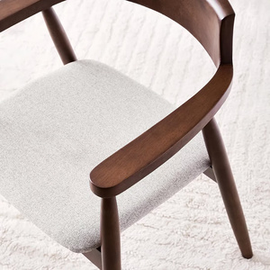 Chaise de salle à manger moderne en bois de manguier avec dossier - Design contemporain pour l'ameublement de la maison - Product Image 4
