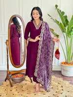 Ensemble pakistanais en coton Sonia pour femmes, prêt-à-porter, style vintage, pour fêtes, vente en gros