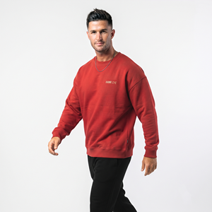 Sweat-shirt oversize en coton pour homme, style streetwear, à épaules tombantes, respirant, vêtements imprimés sur mesure, fourniture OEM ODM - Product Image 4