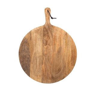 Planche à découper en bois d'acacia Belief, planche de service pour pizza et charcuterie, taille personnalisée, rectangulaire, avec poignée, écologique, épaisseur 1,5 cm - Product Image 1