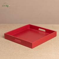 Plateau de service en bambou tressé fait main, écologique, durable, imperméable, portable et léger pour la maison, la restauration et les restaurants