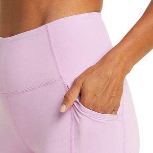 Prix de gros Leggings de yoga pour femmes, motif uni, haute qualité, anti-plis, sur mesure, résistants, taille élastique - Product Image 5
