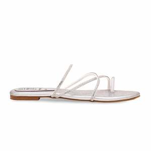 Sandales à talons argentées Fancy Chappal FN0774 - Product Image 4